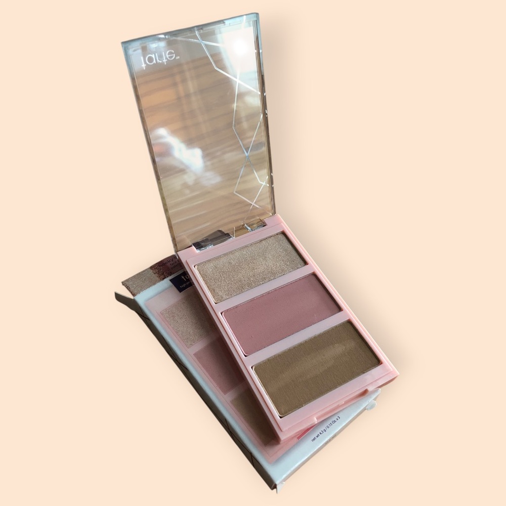Tarte Cheeky Claymate Face Palette Trio NEW Highlighter Blush Bronzer Makeup - Picture 2 of 11
